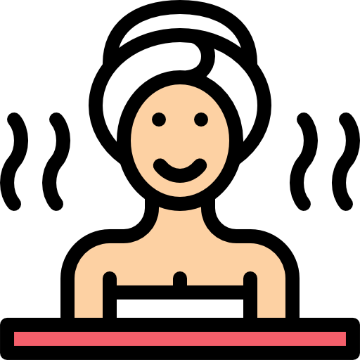 sauna Detailed Rounded Lineal color icon