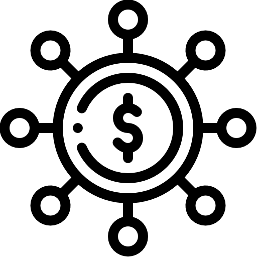 crowfunding Detailed Rounded Lineal Icône