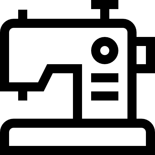 ミシン Basic Straight Lineal icon