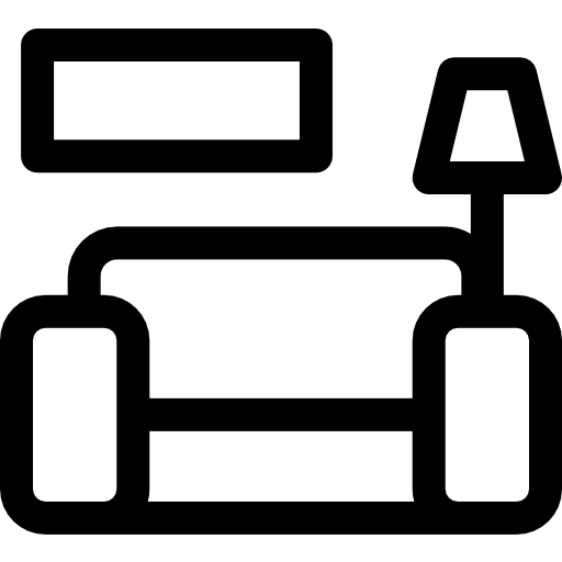 sala Basic Rounded Lineal icono