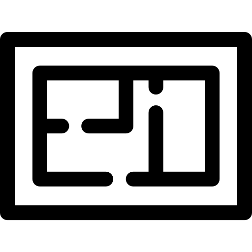 plano Basic Rounded Lineal icono