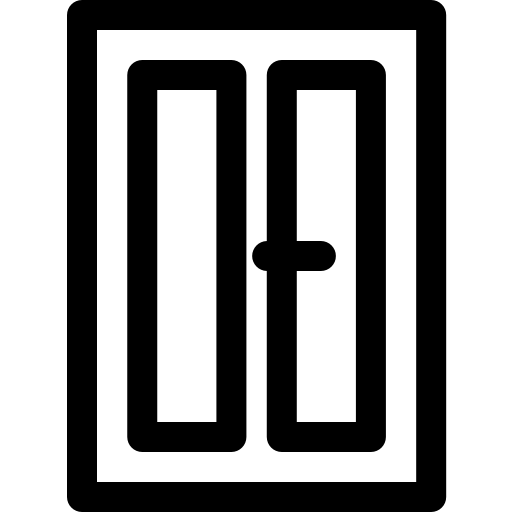 창문 Basic Rounded Lineal icon
