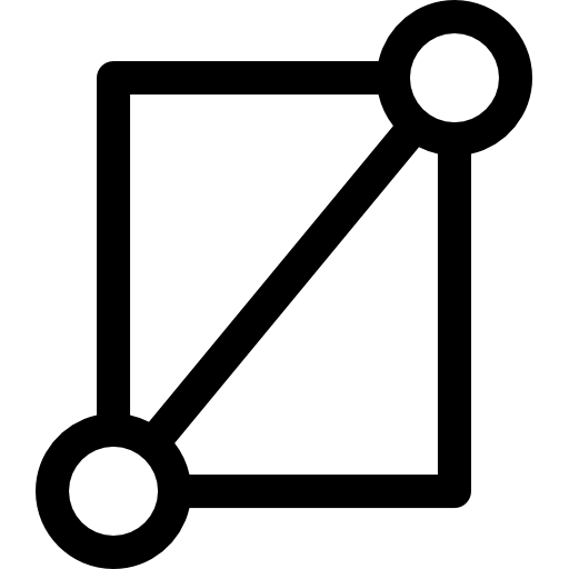 직사각형 Basic Rounded Lineal icon