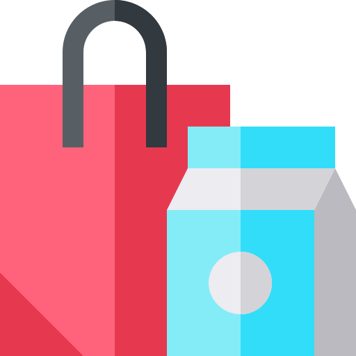 Shopping bag Basic Straight Flat icon