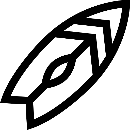 サーフボード Basic Straight Lineal icon