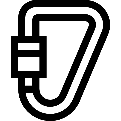 カラビナ Basic Straight Lineal icon
