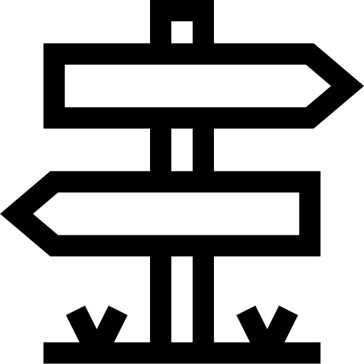 znak drogowy Basic Straight Lineal ikona