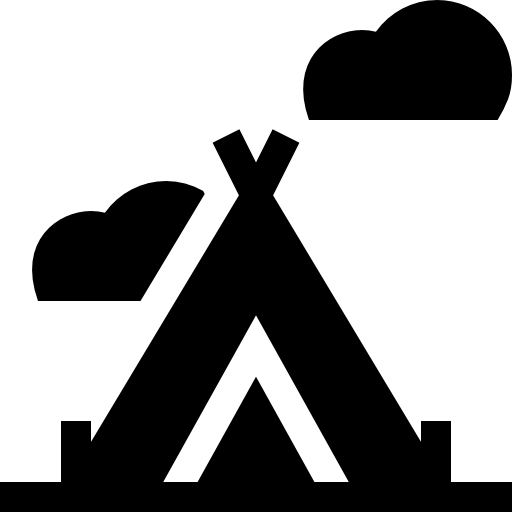 텐트 Basic Straight Filled icon