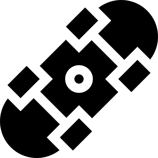 patineta Basic Straight Filled icono