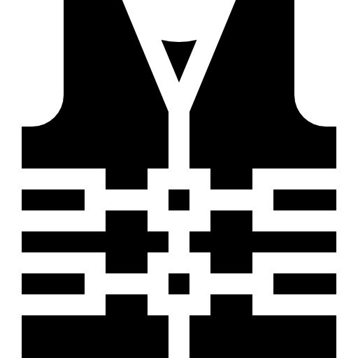 rettungsweste Basic Straight Filled icon