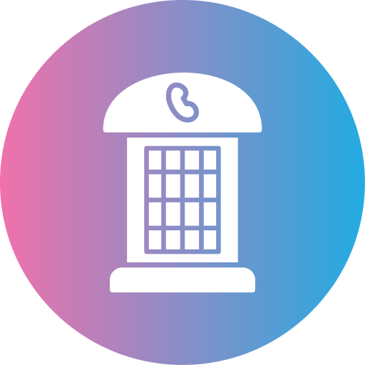 Phone booth Generic gradient fill icon