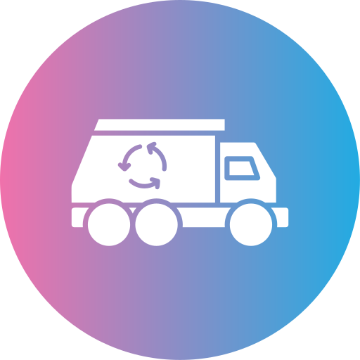Trash truck Generic gradient fill icon