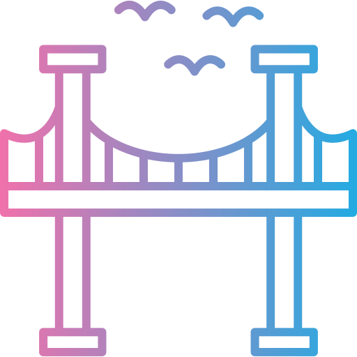 Мост Generic gradient outline иконка
