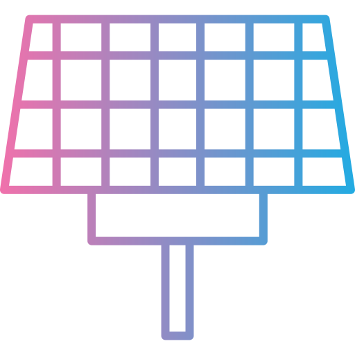 pannello solare Generic gradient outline icona