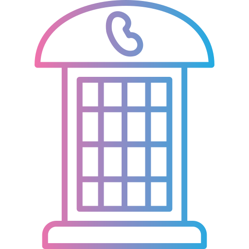 cabina telefónica Generic gradient outline icono