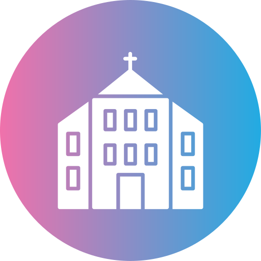 教会の建物 Generic gradient fill icon