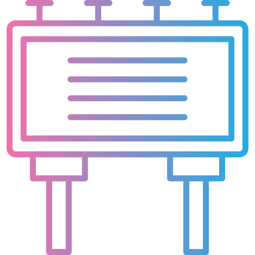 panneau d'affichage Generic gradient outline Icône