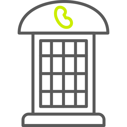 cabina telefónica Generic color outline icono