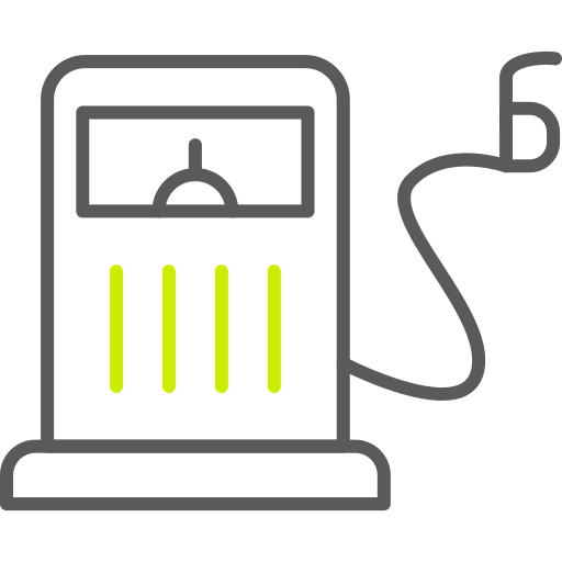 Fuel station pump Generic color outline icon