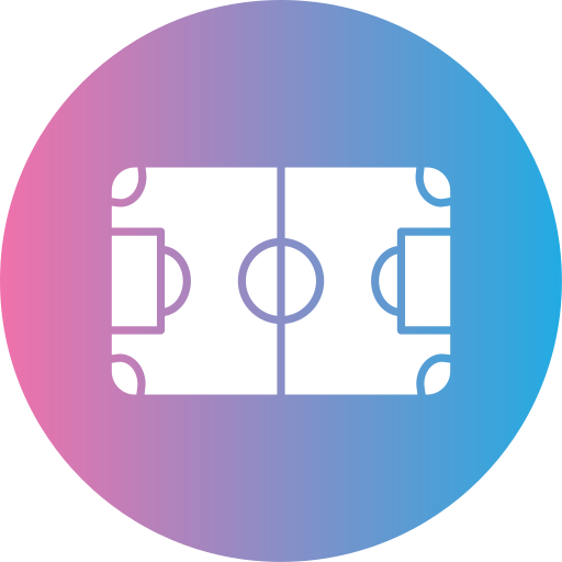 campo de fútbol Generic gradient fill icono