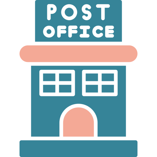 oficina de correos Generic color fill icono