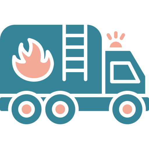 camion dei pompieri Generic color fill icona
