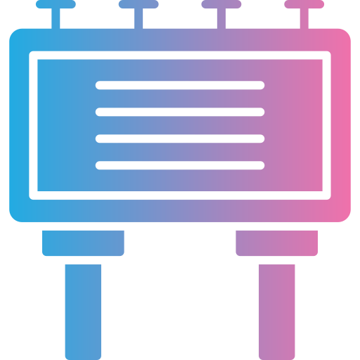 Рекламный щит Generic gradient fill иконка