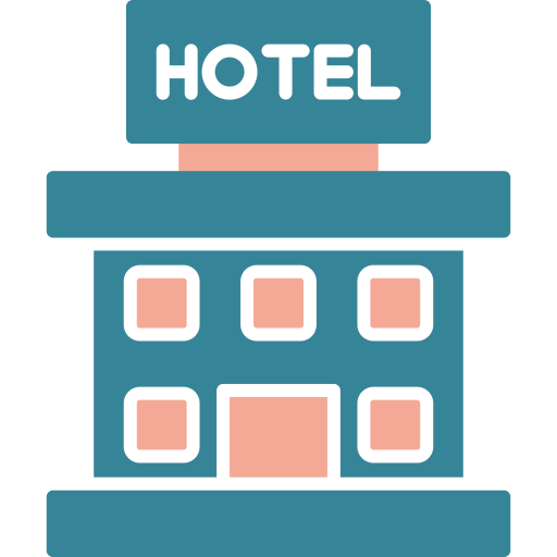 edificio del hotel Generic color fill icono