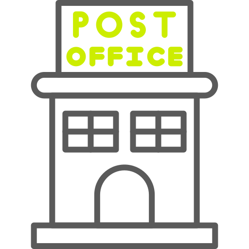 oficina de correos Generic color outline icono