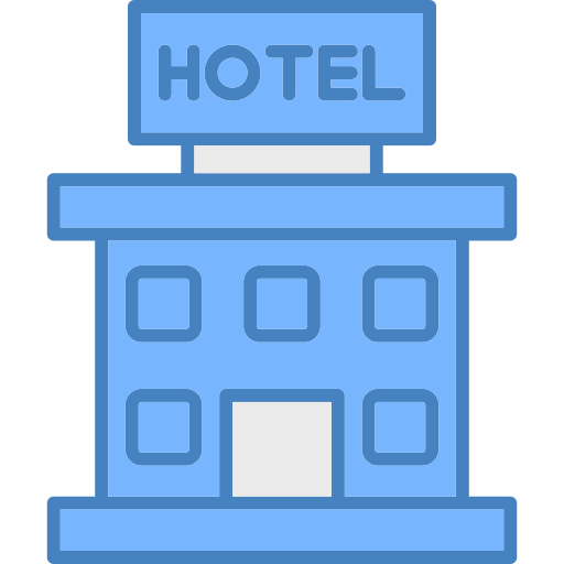 Hotel building Generic color lineal-color icon