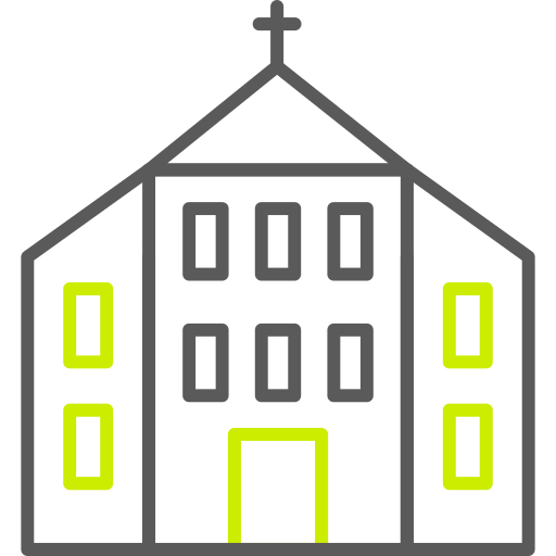 bâtiment d'église Generic color outline Icône