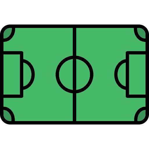 campo de fútbol Generic color lineal-color icono