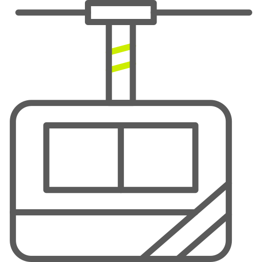 cabina del teleférico Generic color outline icono