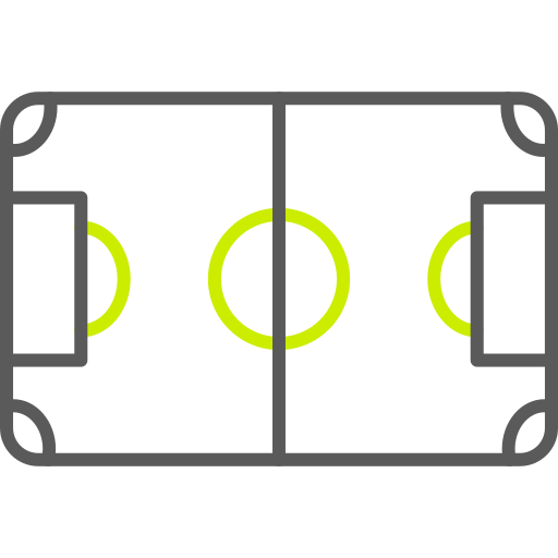 campo de fútbol Generic color outline icono