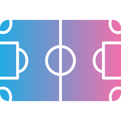 Soccer field Generic gradient fill icon