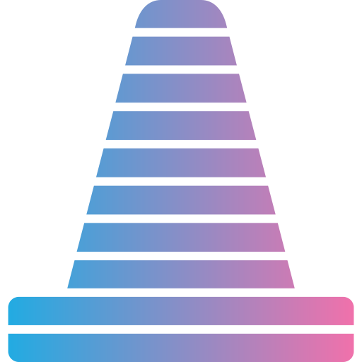 cône de signalisation Generic gradient fill Icône