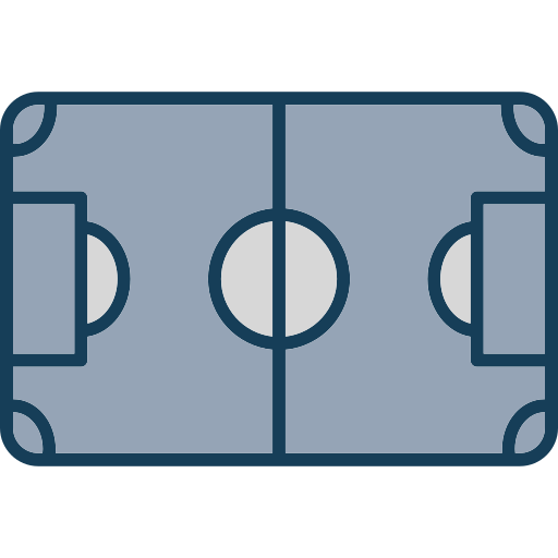 campo de fútbol Generic color lineal-color icono