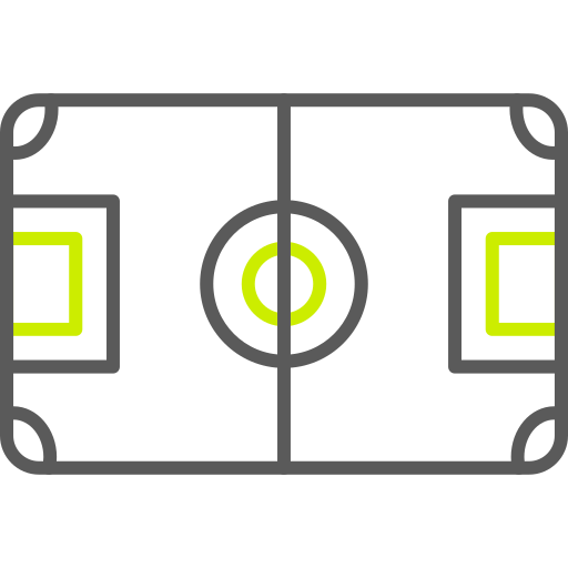 Football field Generic color outline icon