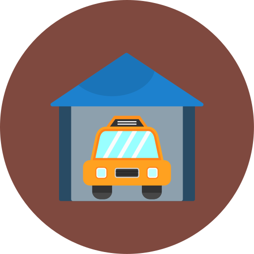 Garage Generic color fill icon