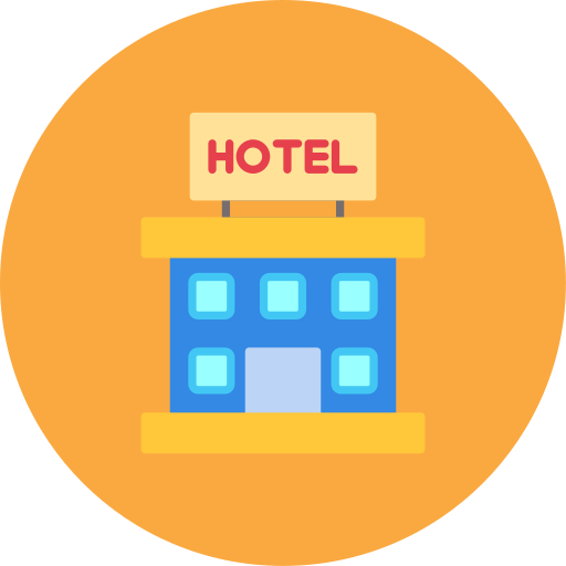 hotelgebouw Generic color fill icoon
