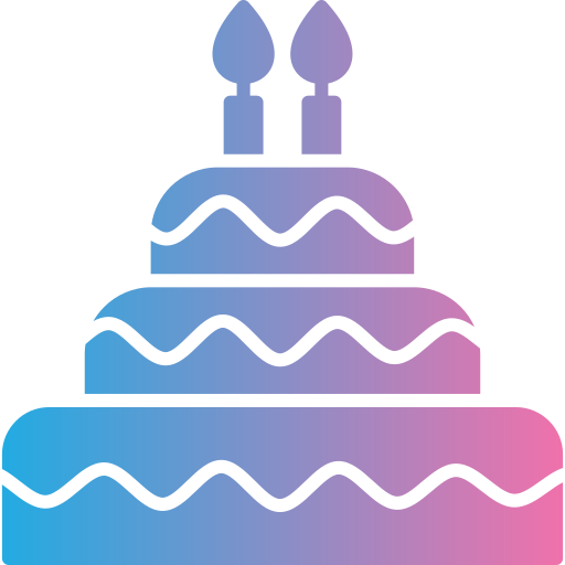 誕生日ケーキ Generic gradient fill icon