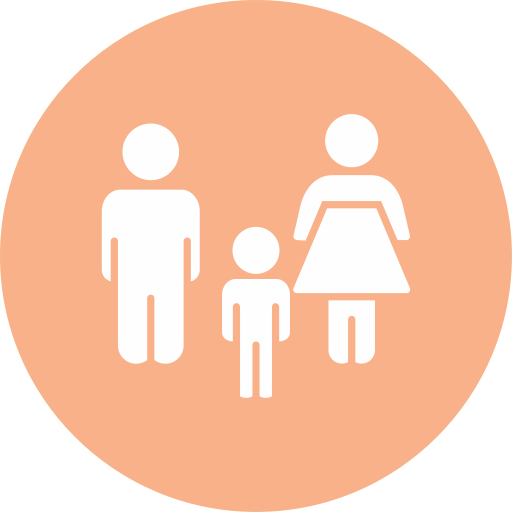 Family Generic color fill icon