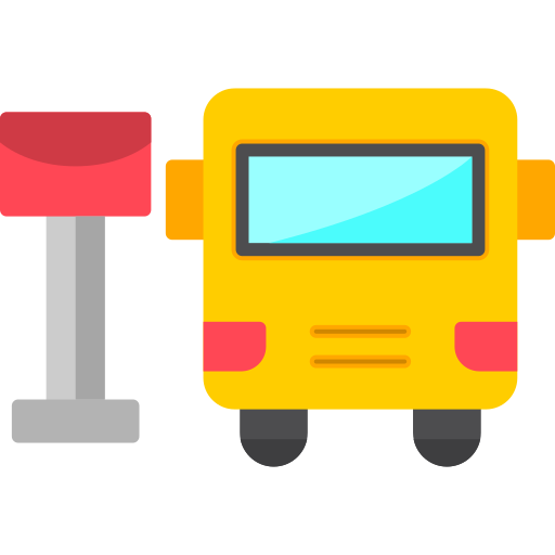estación de autobuses Generic color fill icono