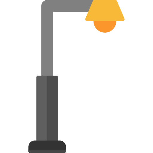 oświetlenie uliczne Generic color fill ikona
