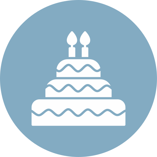 誕生日ケーキ Generic color fill icon