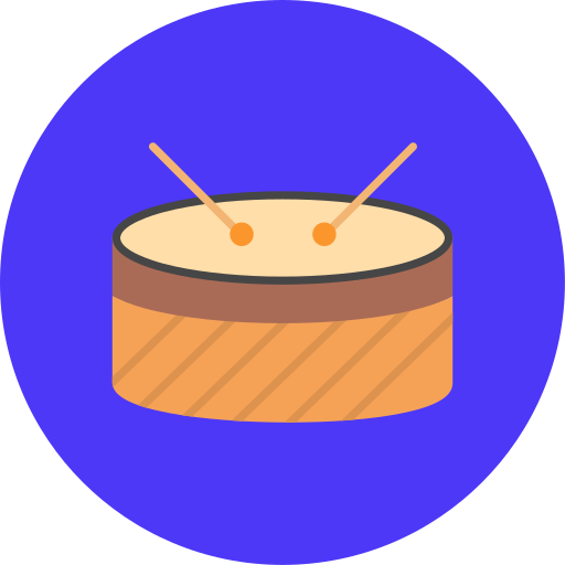Drums Generic color fill icon