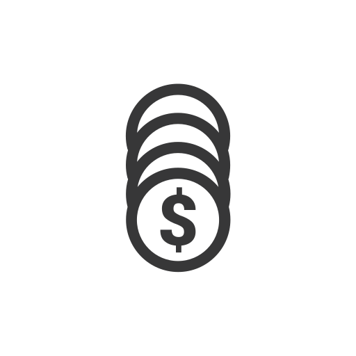 monety Generic outline ikona