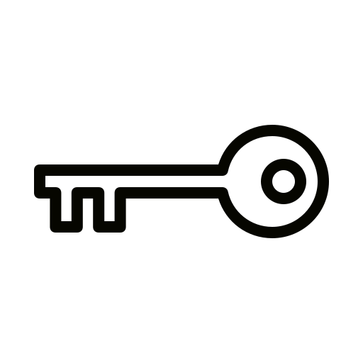sleutel Generic outline icoon