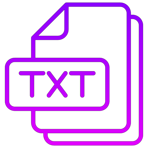 txt Generic gradient outline icono