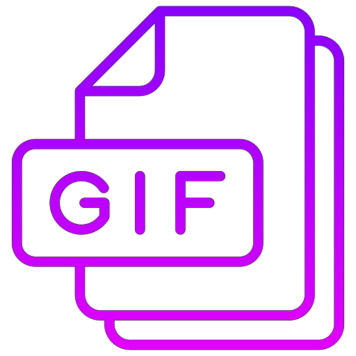 gifs Generic gradient outline Icône